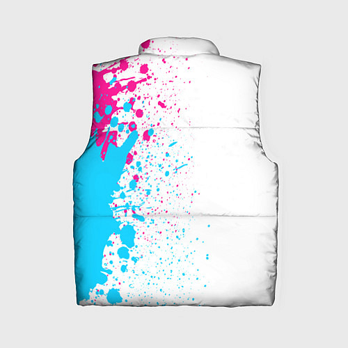 Женский жилет Bayer 04 neon gradient style по-вертикали / 3D-Черный – фото 2