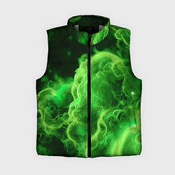 Женский жилет Зелёный густой дым - inferno green