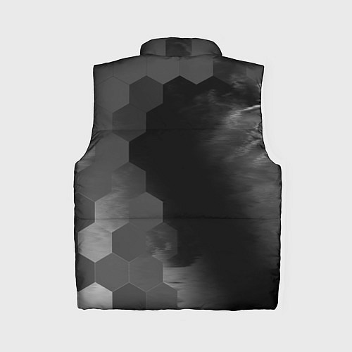 Женский жилет Real Madrid sport на темном фоне по-вертикали / 3D-Черный – фото 2