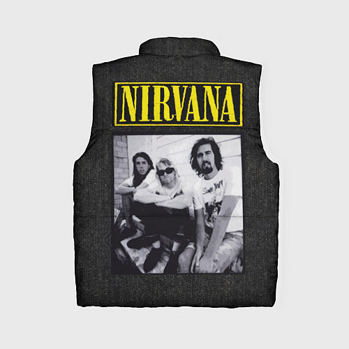 Женский жилет Нирвана на спине / 3D-Светло-серый – фото 2