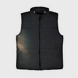 Женский жилет Звездный космос темно-синий, цвет: 3D-светло-серый