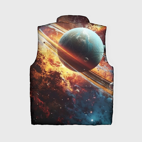 Женский жилет Большая планета / 3D-Красный – фото 2