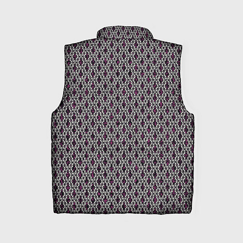 Женский жилет Пурпурный королевский узор / 3D-Черный – фото 2