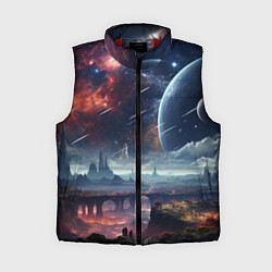 Женский жилет Фантастическая планета внутри космоса