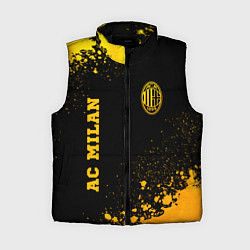 Женский жилет AC Milan - gold gradient вертикально