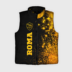 Женский жилет Roma - gold gradient по-вертикали, цвет: 3D-черный