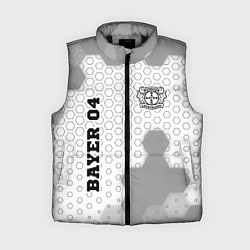 Женский жилет Bayer 04 sport на светлом фоне вертикально, цвет: 3D-черный