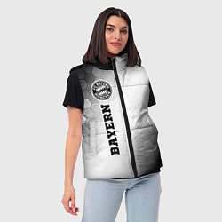 Женский жилет Bayern sport на светлом фоне по-вертикали, цвет: 3D-черный — фото 2