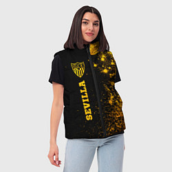 Женский жилет Sevilla - gold gradient по-вертикали, цвет: 3D-черный — фото 2