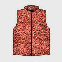 Женский жилет Мясной фарш текстура, цвет: 3D-красный