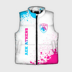 Женский жилет AEK Athens neon gradient style вертикально