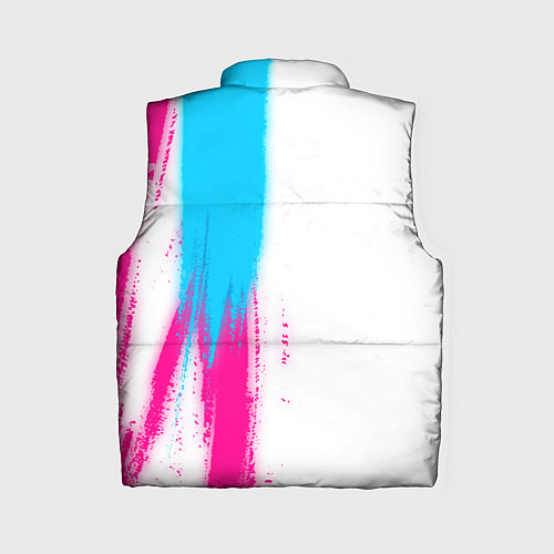 Женский жилет Manchester City neon gradient style по-вертикали / 3D-Черный – фото 2