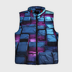 Женский жилет Неоновые плитки объемные