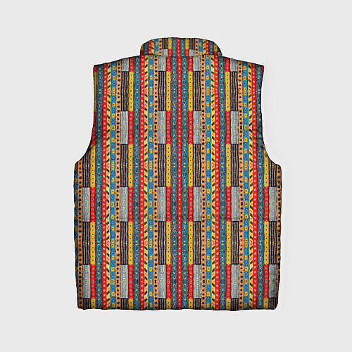 Женский жилет Африканские полоски / 3D-Черный – фото 2