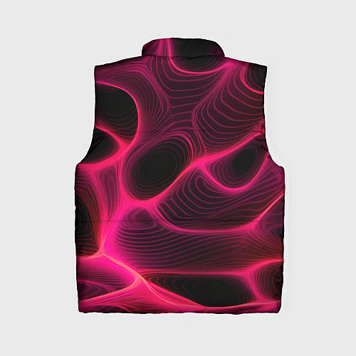 Женский жилет Неоновая яркая геометрическая абстракция со светом / 3D-Черный – фото 2