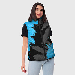 Женский жилет Extreme blue, цвет: 3D-черный — фото 2