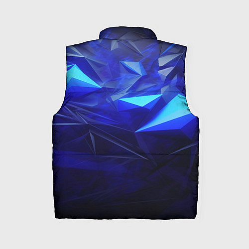 Женский жилет Герб России на синей абстракции / 3D-Красный – фото 2