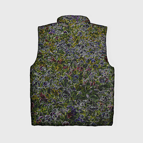 Женский жилет Абстрактные разноцветные контуры / 3D-Черный – фото 2