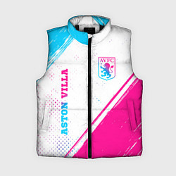 Женский жилет Aston Villa neon gradient style вертикально