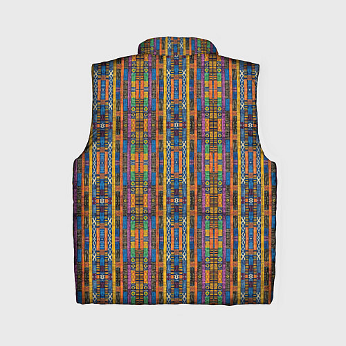 Женский жилет Полоски африканские яркие / 3D-Черный – фото 2