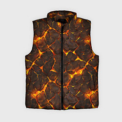 Женский жилет Элементаль магмы текстура