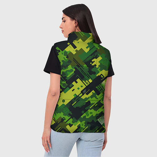 Женский жилет Camouflage - pattern ai art / 3D-Красный – фото 4