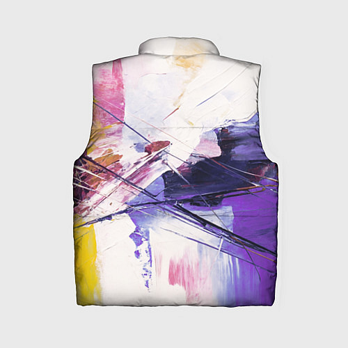 Женский жилет Хаотичные мазки краски / 3D-Черный – фото 2