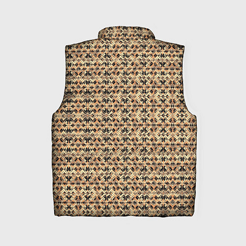 Женский жилет Магический узор чёрно-коричневый / 3D-Черный – фото 2