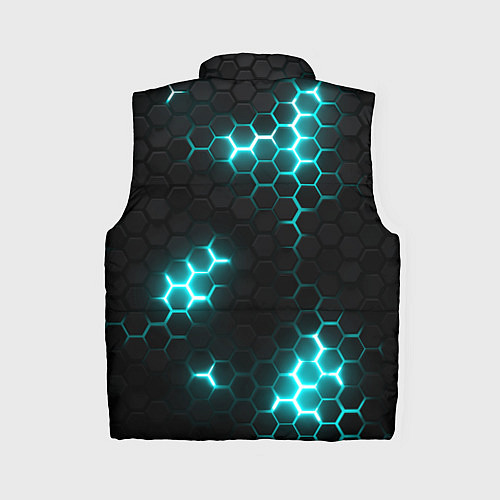 Женский жилет Дед спейс - текстура нанокостюма / 3D-Черный – фото 2