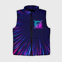 Женский жилет One Piece neon blast lines, цвет: 3D-черный