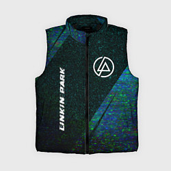 Женский жилет Linkin Park glitch blue