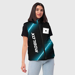 Женский жилет Roblox неоновые лампы, цвет: 3D-черный — фото 2