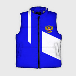 Женский жилет Россия спортивный стиль, цвет: 3D-светло-серый