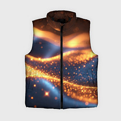 Женский жилет Блестящая лакшери текстура, цвет: 3D-черный