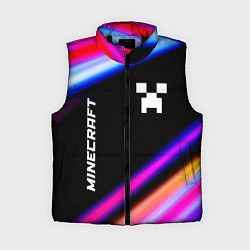 Женский жилет Minecraft speed game lights, цвет: 3D-черный