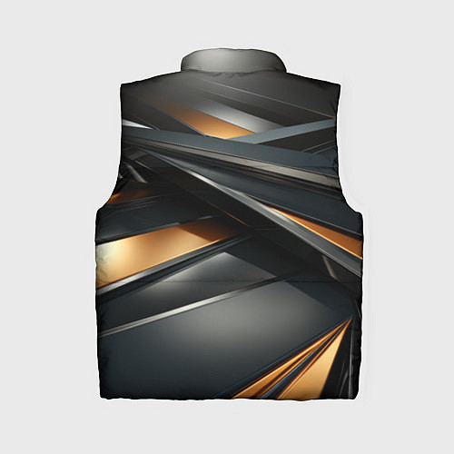 Женский жилет Черная абстракция геометрия / 3D-Черный – фото 2