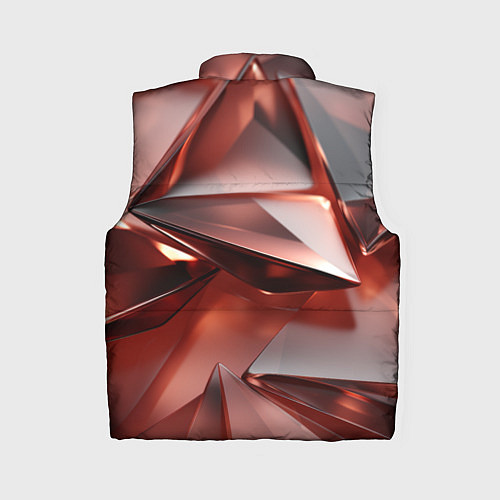 Женский жилет Рубиновые пирамидки / 3D-Черный – фото 2