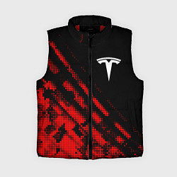 Женский жилет Tesla sport grunge, цвет: 3D-красный