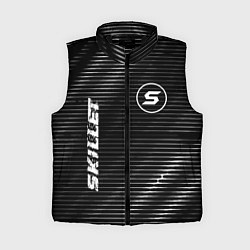 Женский жилет Skillet metal rock lines, цвет: 3D-черный