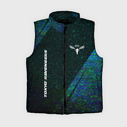 Женский жилет Tokyo Revengers glitch blue