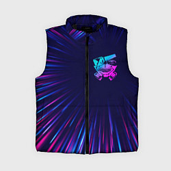 Женский жилет Tokyo Ghoul neon blast lines, цвет: 3D-черный