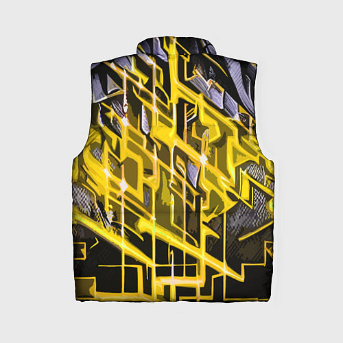 Женский жилет Yellow and white abstraction / 3D-Красный – фото 2