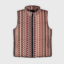 Женский жилет Персиковый узор в стиле жаккард