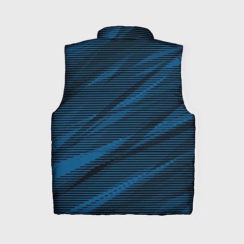 Женский жилет Полосатый чёрно-синий / 3D-Черный – фото 2
