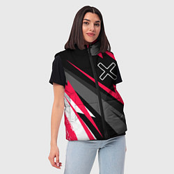 Женский жилет A Silent Voice electro lines, цвет: 3D-черный — фото 2