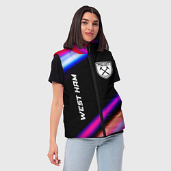 Женский жилет West Ham speed game lights, цвет: 3D-черный — фото 2