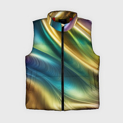Женский жилет Радужная абстракция, цвет: 3D-красный