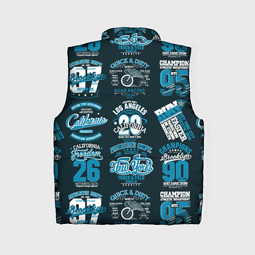 Женский жилет New York city pattern / 3D-Черный – фото 2