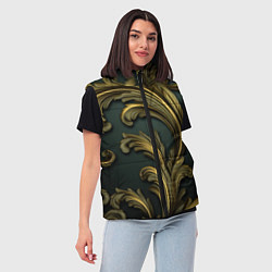 Женский жилет Золотые старые темные узоры, цвет: 3D-светло-серый — фото 2