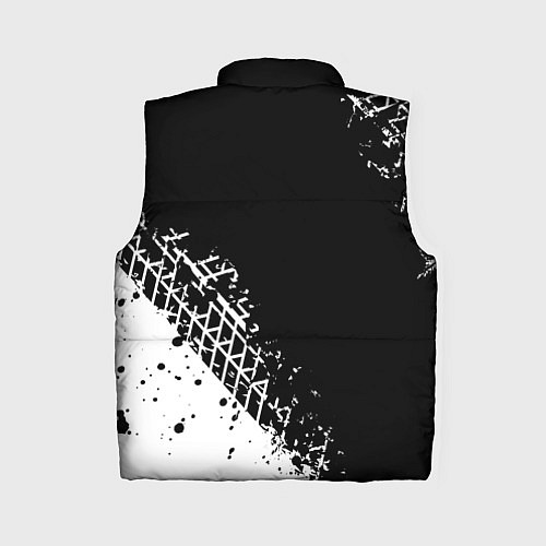 Женский жилет Хонда: следы от шин / 3D-Черный – фото 2